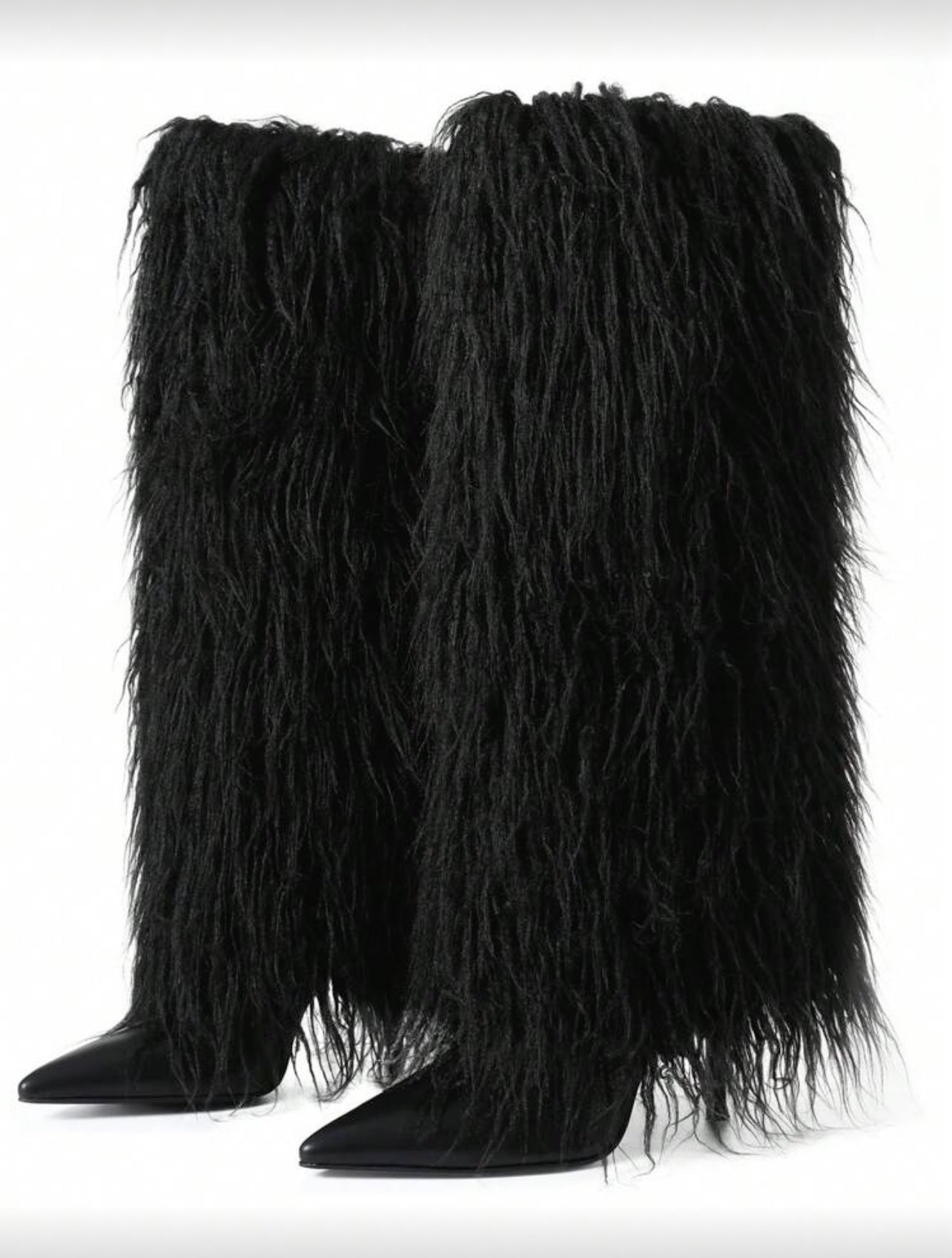 FUR KNEE HIGH BOOTS